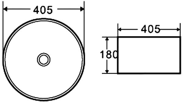 Раковина Grossman GR-3025 40.5 см белый