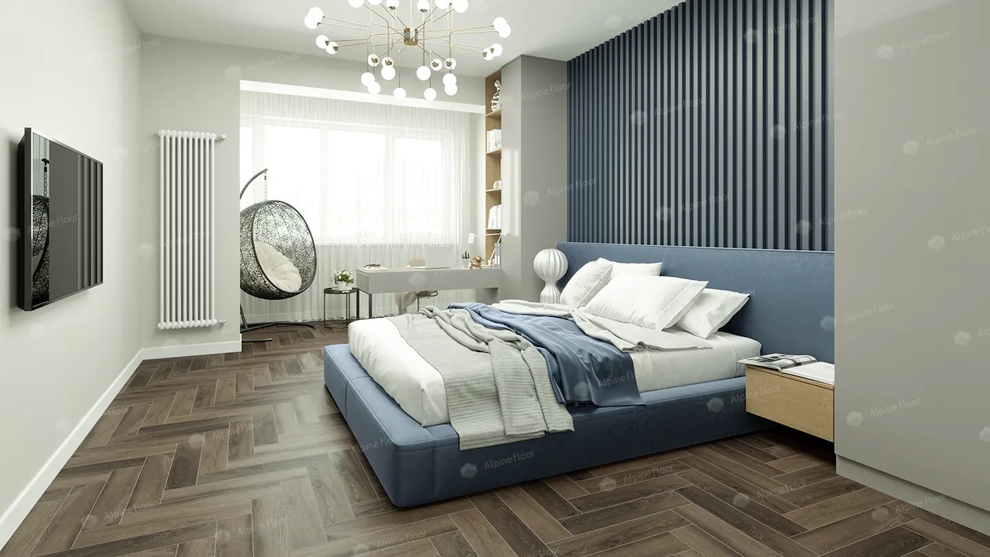 SPC ламинат Alpine Floor Parquet Premium ABA Фафнир 600x125x8 мм, ECO 19-16A