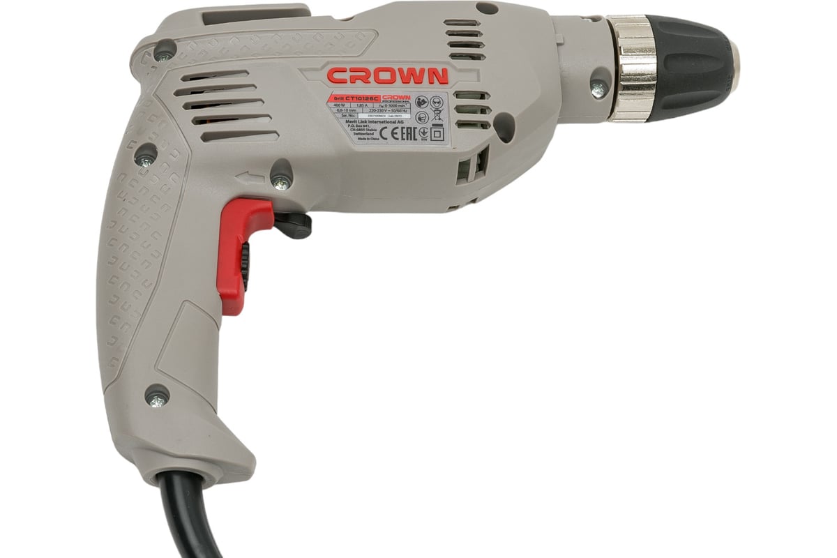 Безударная дрель Crown CT10126C