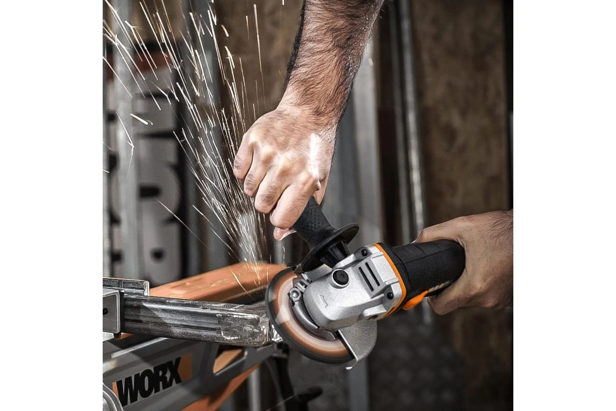 Аккумуляторная угловая шлифмашина Worx кейс WX800