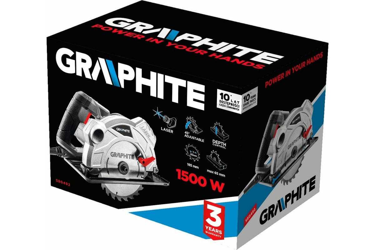 Дисковая пила Graphite 58G492