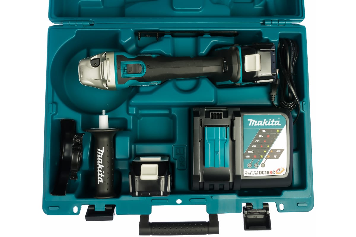 Аккумуляторная угловая шлифмашина Makita LXT DGA504RME