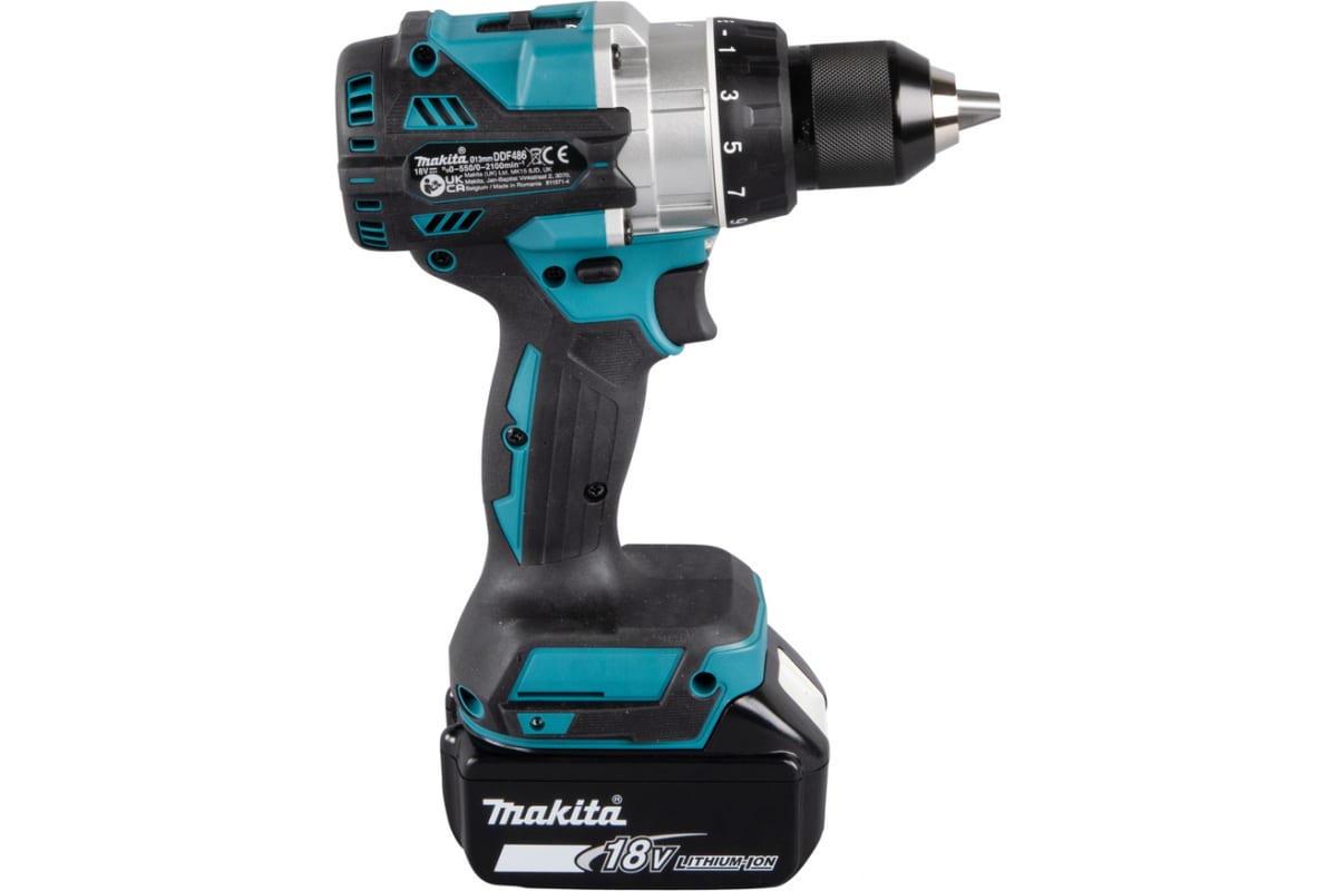 Аккумуляторная дрель-шуруповерт Makita LXT BL DDF486RT