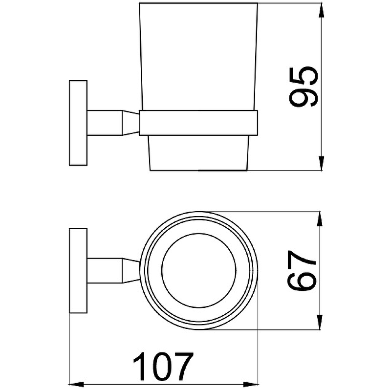 Держатель для стакана Allen Brau Priority 6.31002-MG графит брашированный