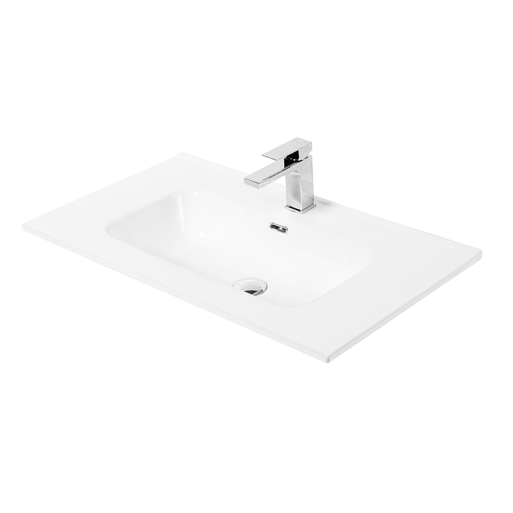 Тумба с раковиной BelBagno Kraft 100 см 1 ящик, полка Bianco Opaco