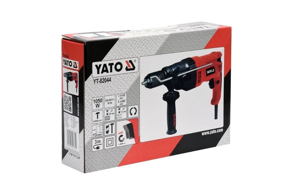 Ударная дрель Yato 1050 Вт YT-82044