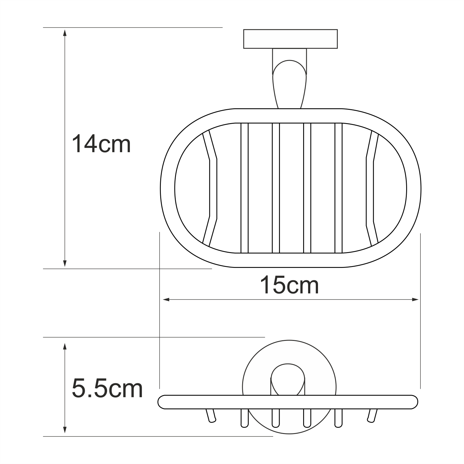 Мыльница-решетка WasserKRAFT Rhein K-6269