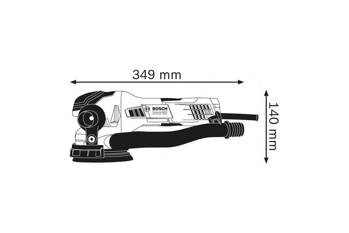 Эксцентриковая шлифмашина Bosch GET 55-125 0601257000