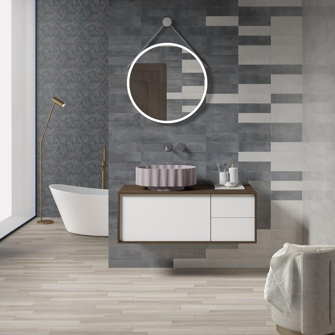 Тумба со столешницей Kerama Marazzi Atollo 110 см белый матовый