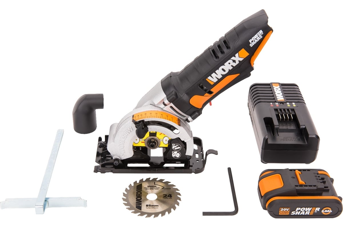 Дисковая аккумуляторная пила Worx SAW WX527