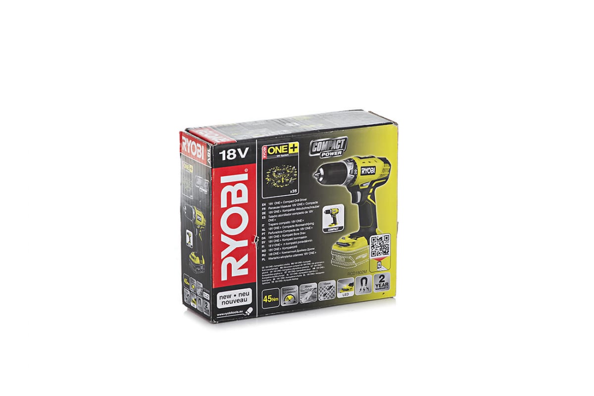 Аккумуляторная дрель-шуруповерт Ryobi ONE+ RCD1802M 5133001170