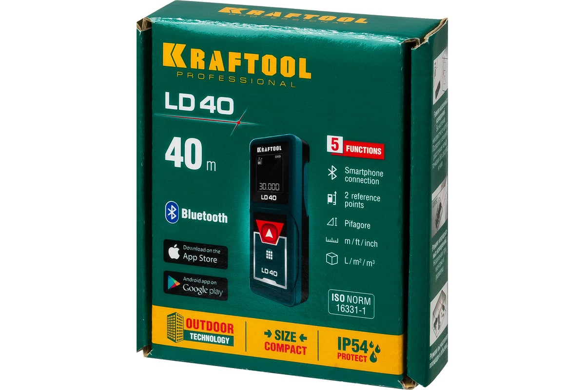 Лазерный дальномер Kraftool LD-40 5 см - 40 м 34763