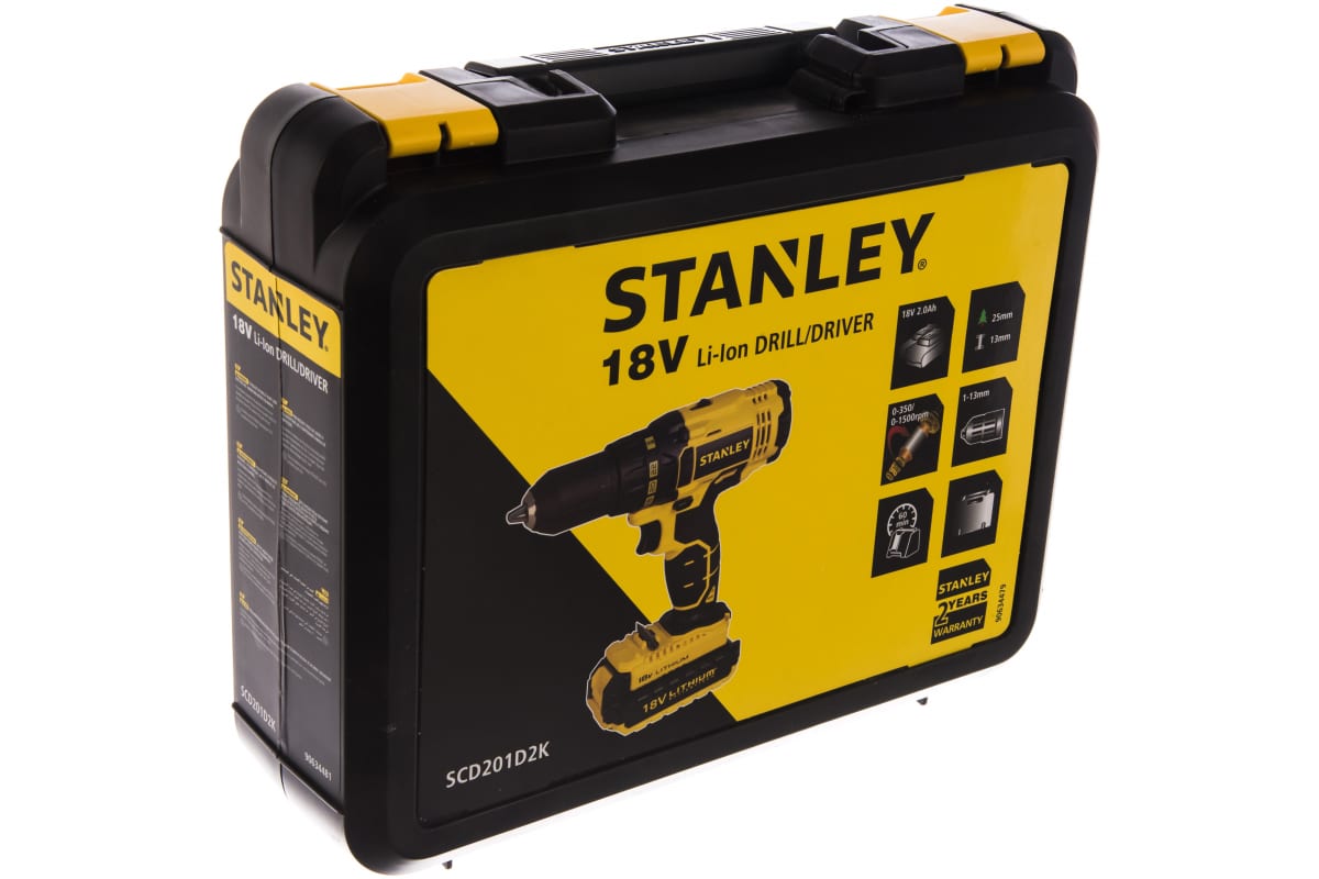 Дрель-шуруповерт Stanley SCD201D2K-RU