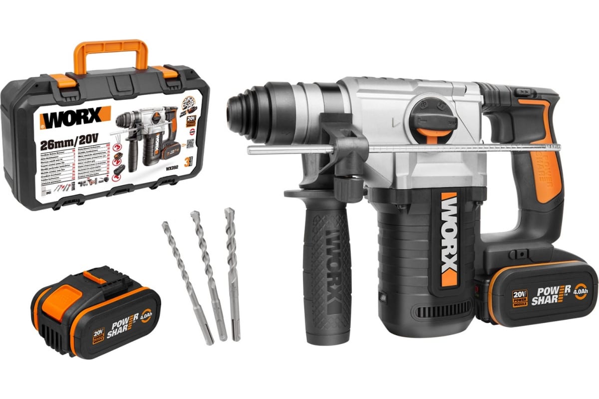 Аккумуляторный перфоратор Worx WX392