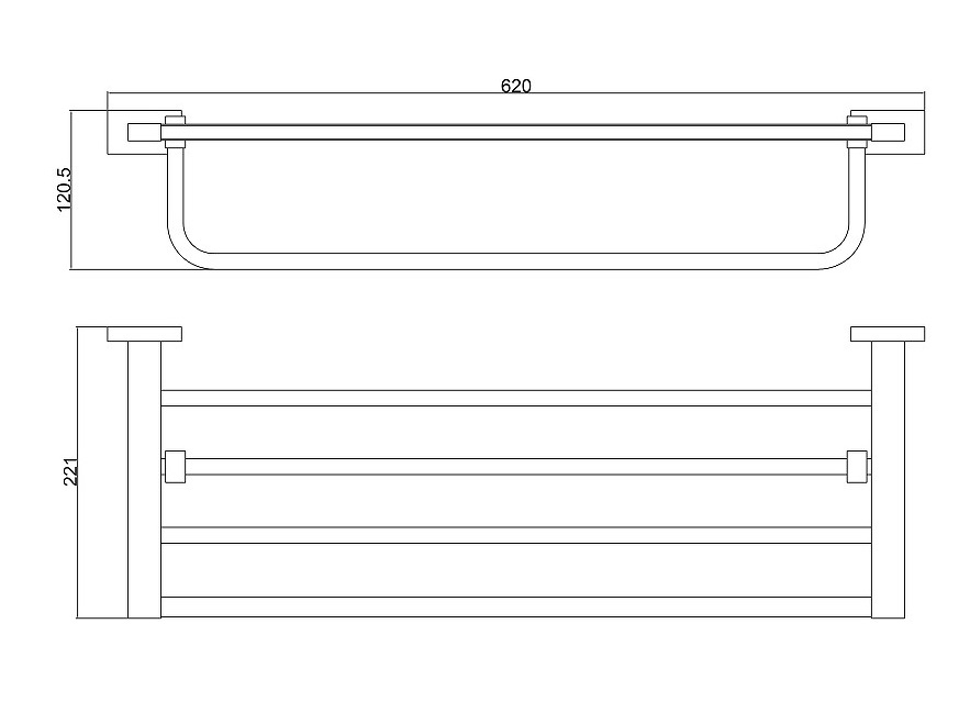 Полка Belz B90324 черный