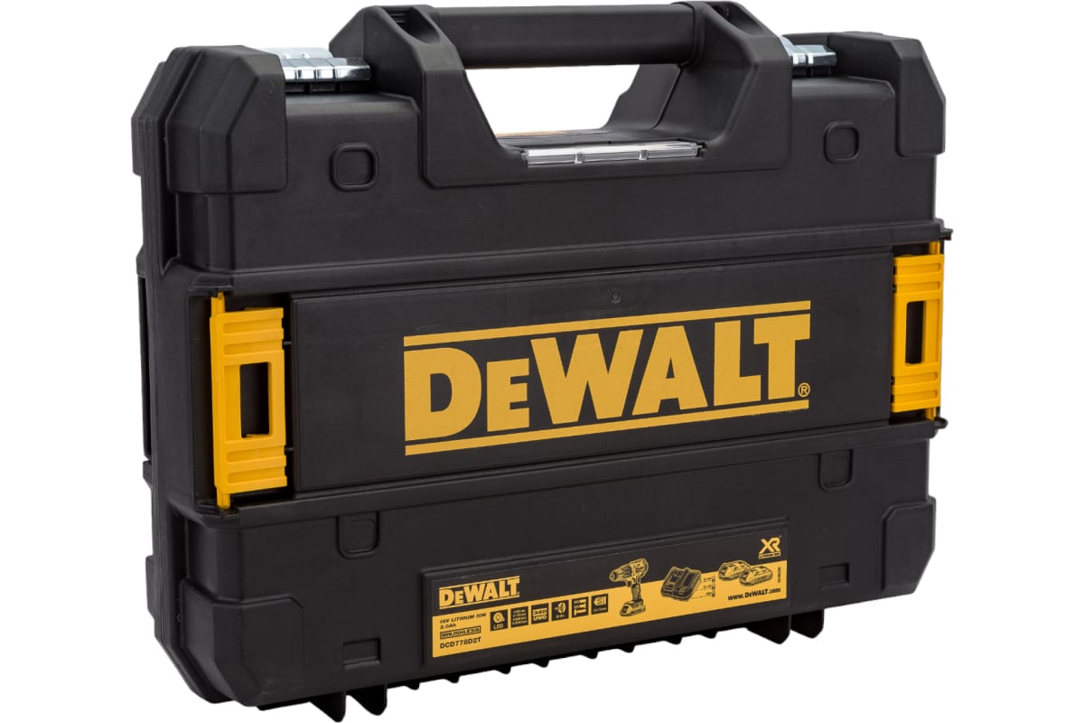 Аккумуляторная ударная дрель DeWalt DCD778D2T-QW