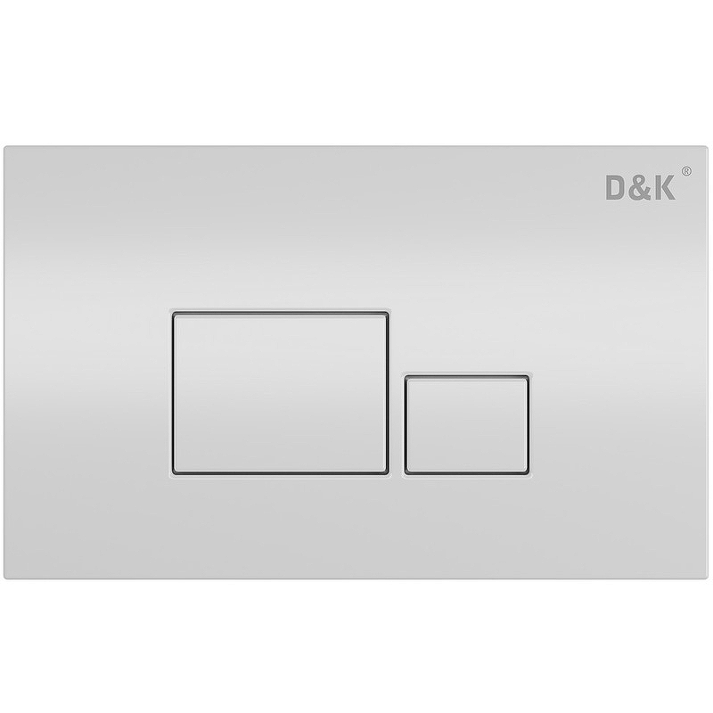 Комплект D&K Quadro DS1511602 унитаз DT1516016, инсталляция DI8055119, кнопка DB1519016 белый