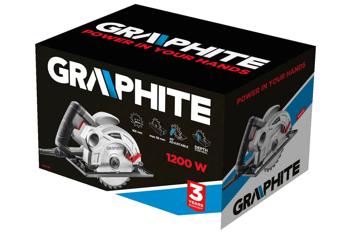 Дисковая пила Graphite 58G491