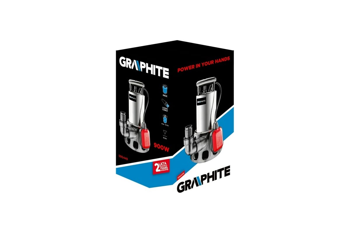 Погружной насос для сточных вод Graphite 59G449