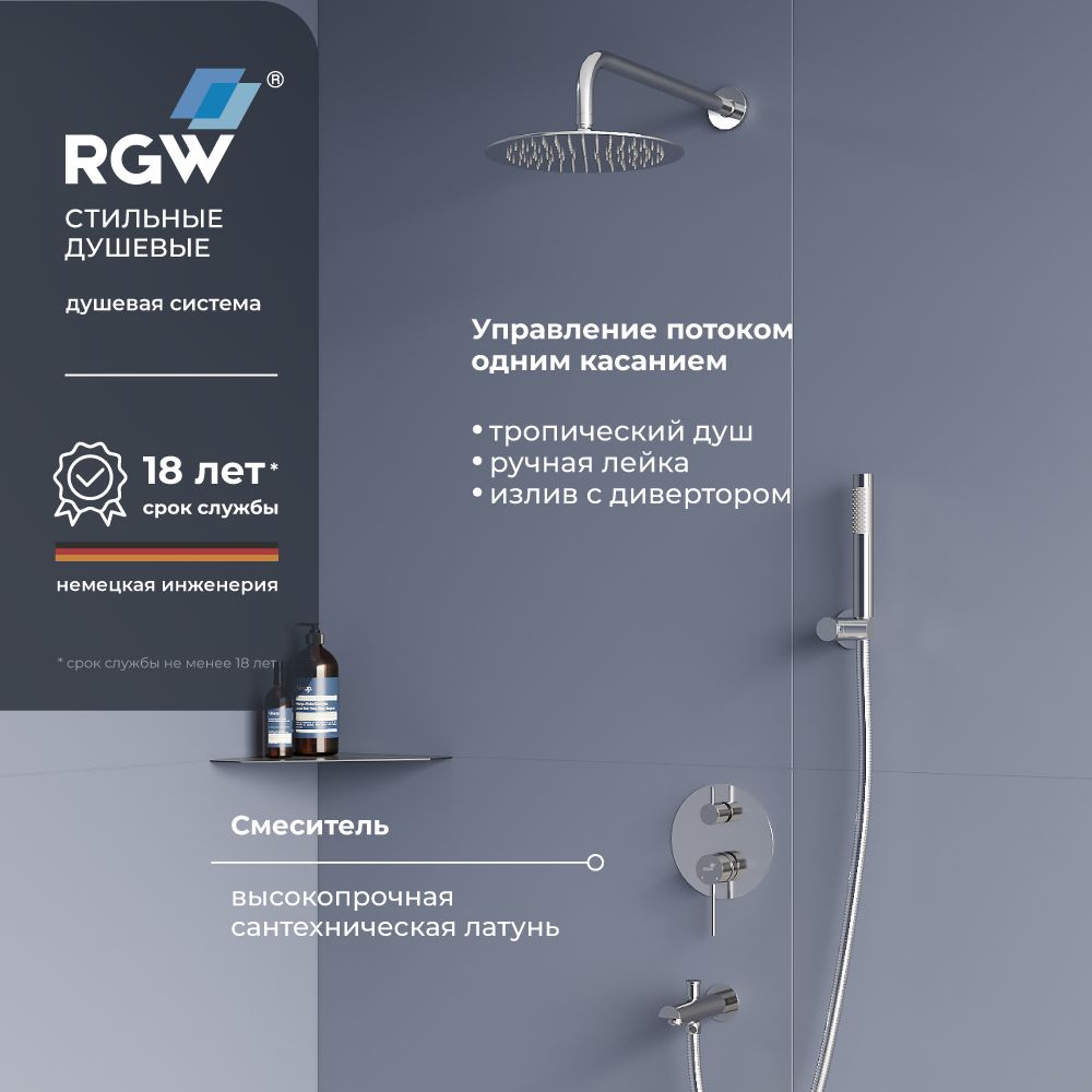 Душевой набор RGW Shower Panels SP-52 встраиваемый