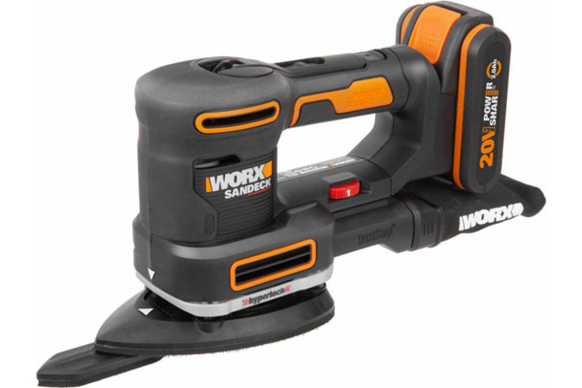 Аккумуляторная виброшлифмашина Worx WX820