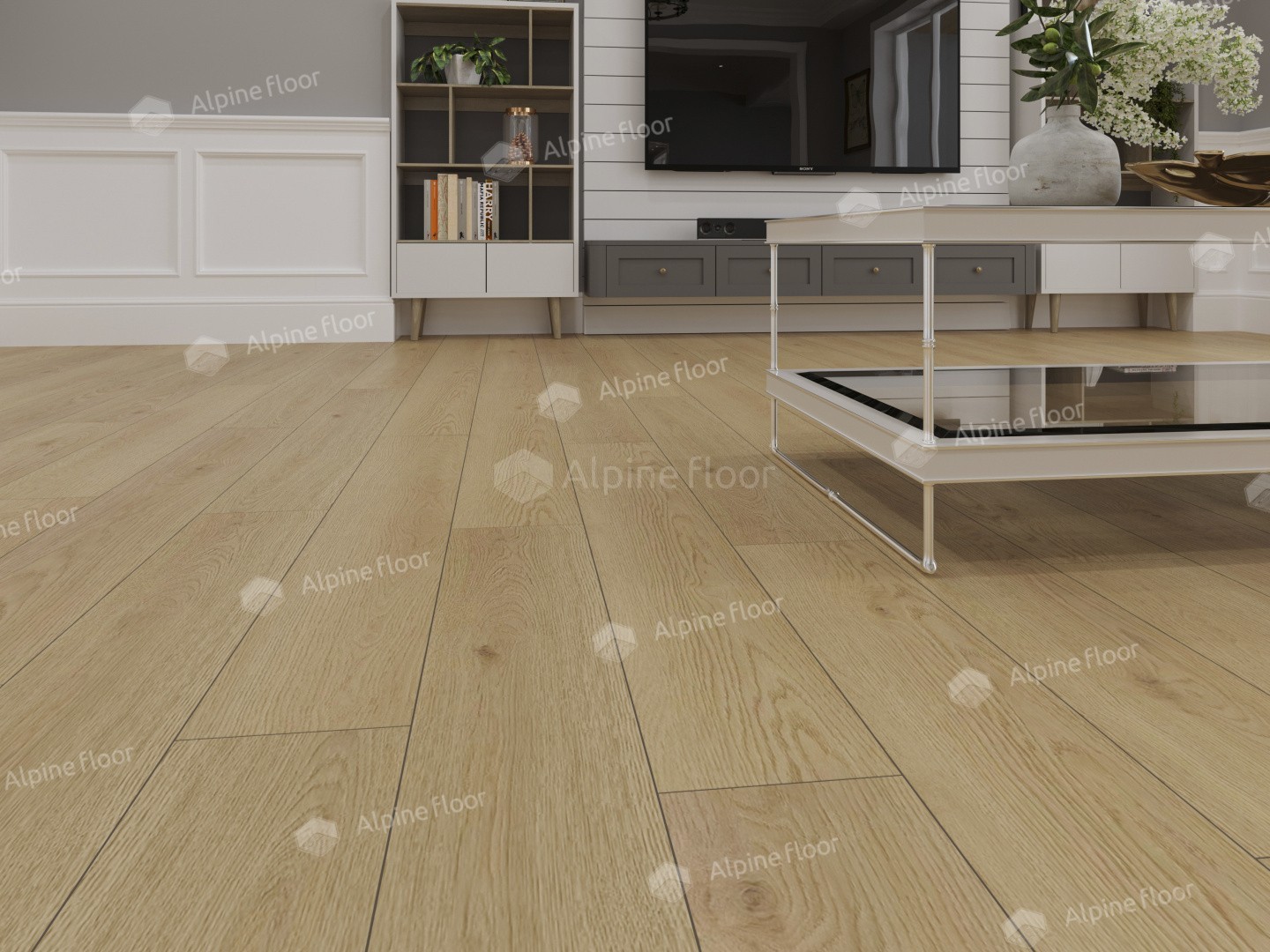 Виниловый ламинат Alpine Floor Ultra New LVT Дуб Марципановый 1219.2x184.15x2 мм, ECO 5-37