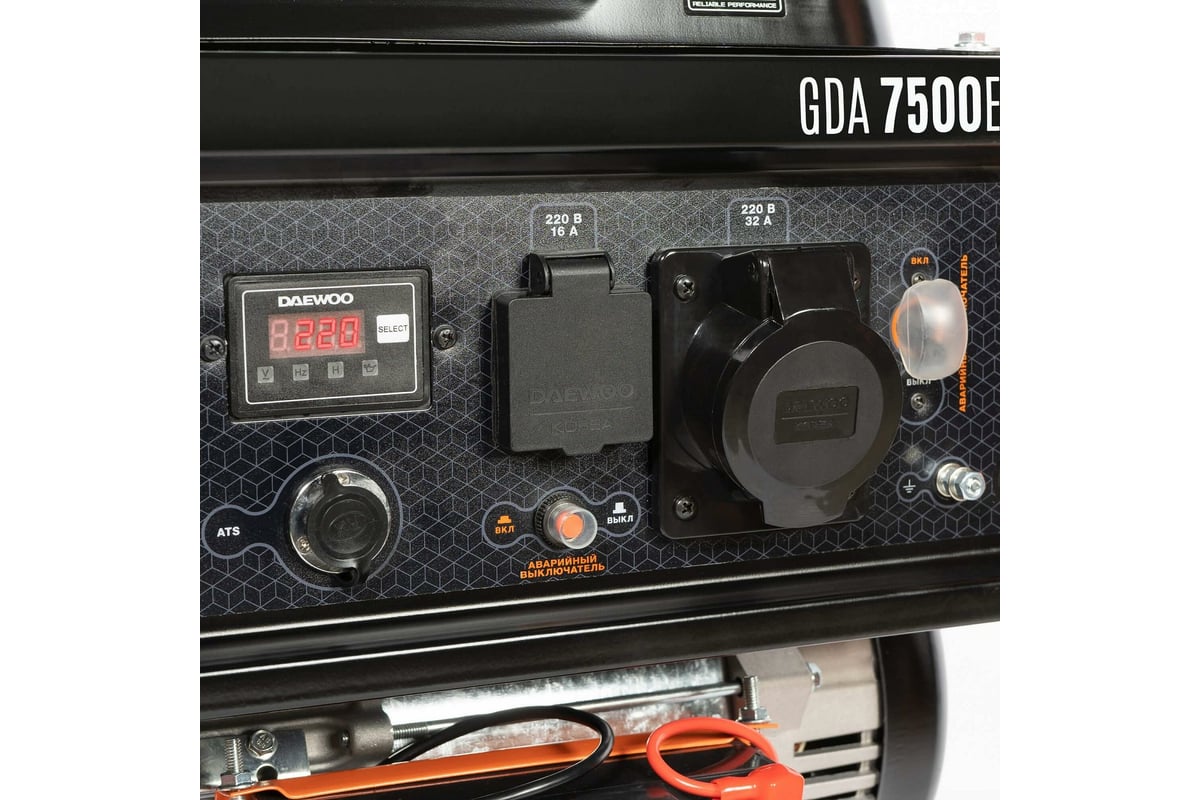 Бензиновый генератор Daewoo GDA 7500E