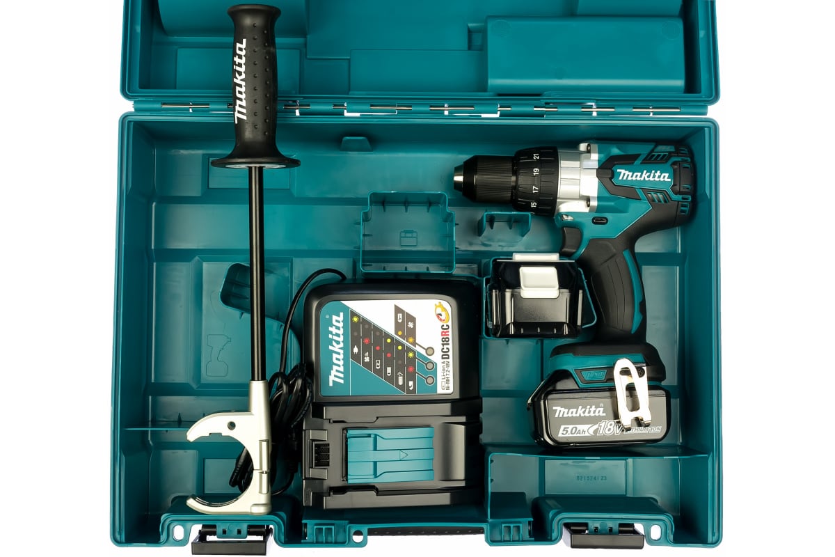 Аккумуляторная дрель-шуруповерт Makita DDF481RTE