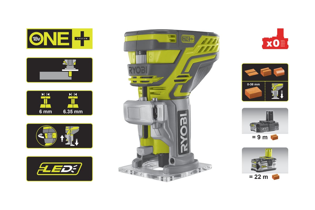  Ryobi ONE+ R18TR-0 5133002917