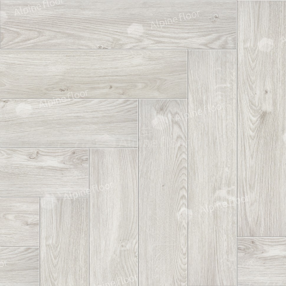 SPC ламинат Alpine Floor Parquet LVT Снежный 590x118x2,5 мм, ECO 16-11