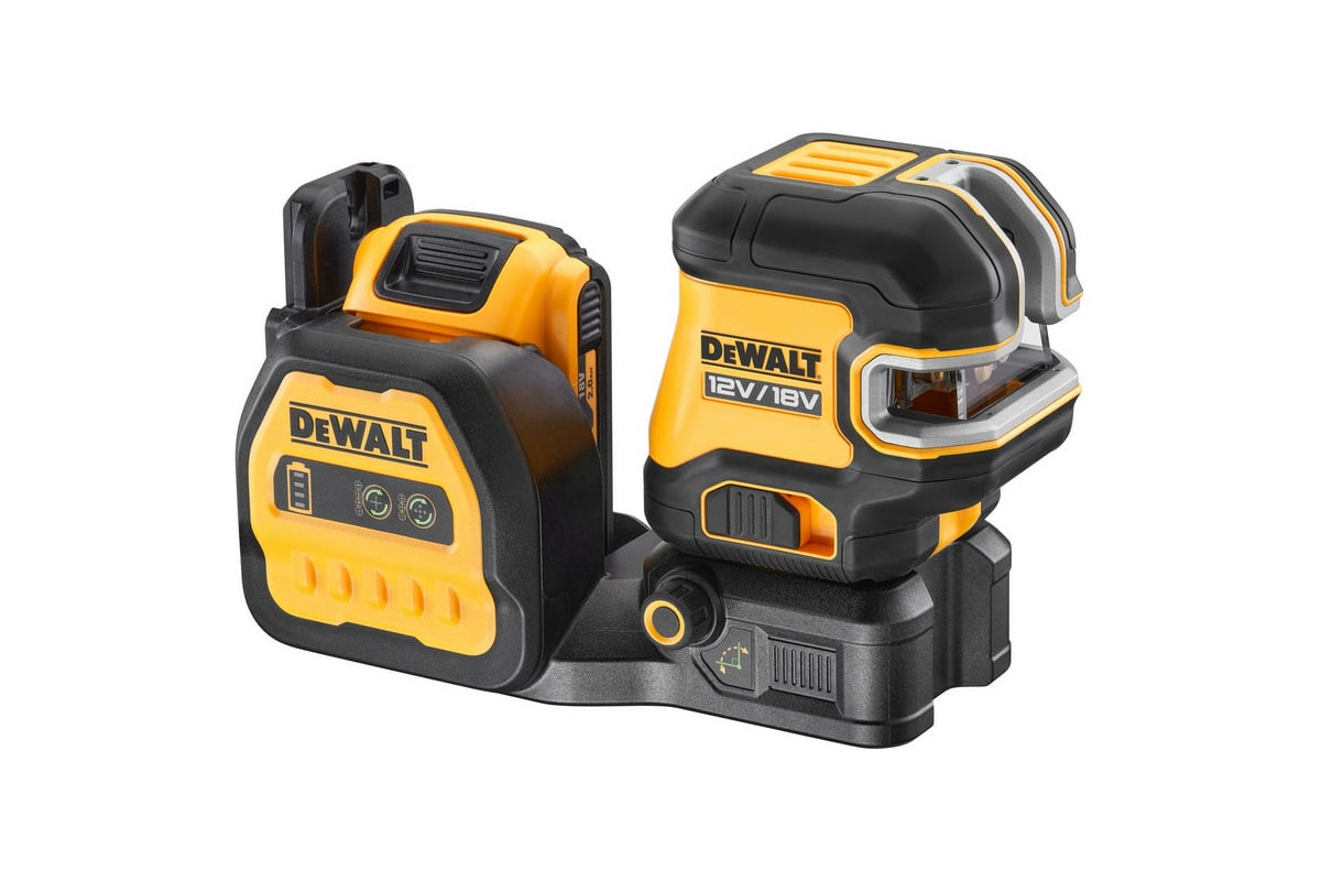 Лазерный построитель плоскостей DeWalt 18В, зеленый DCE825D1G18-QW