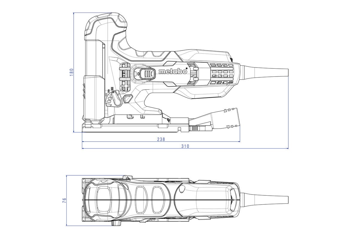 Лобзик Metabo STE 100 Quick коробка 601100000