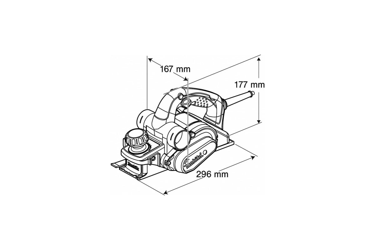 Рубанок Makita KP 0810 CK