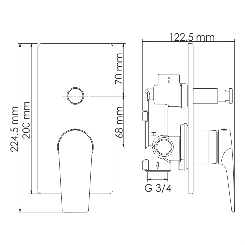 Душевой набор WasserKRAFT Glan A66209 черный глянец