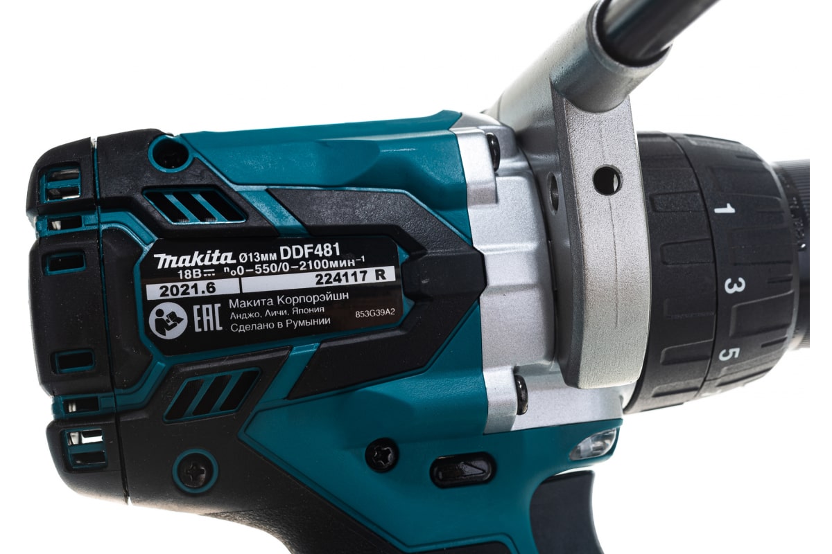 Аккумуляторная дрель-шуруповерт Makita LXT DDF481Z