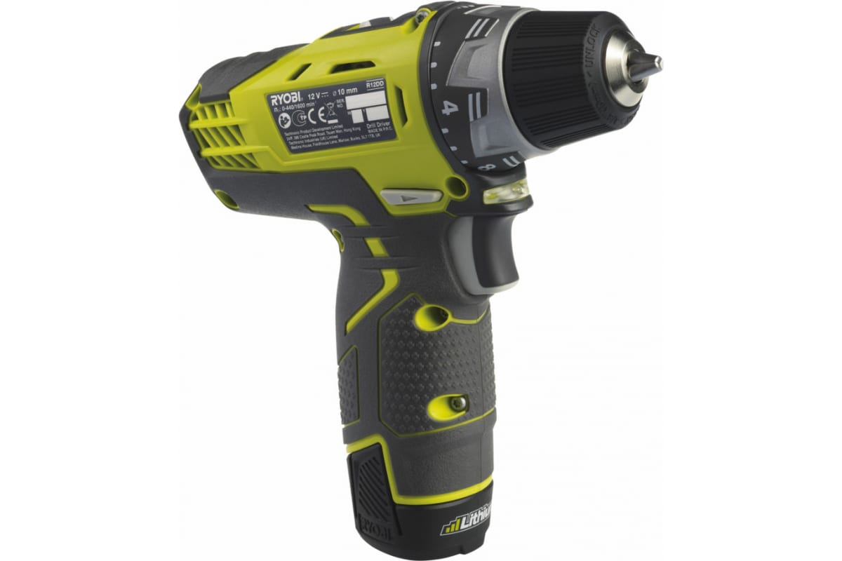 Дрель-шуруповерт Ryobi R12DD-220S 5133005063