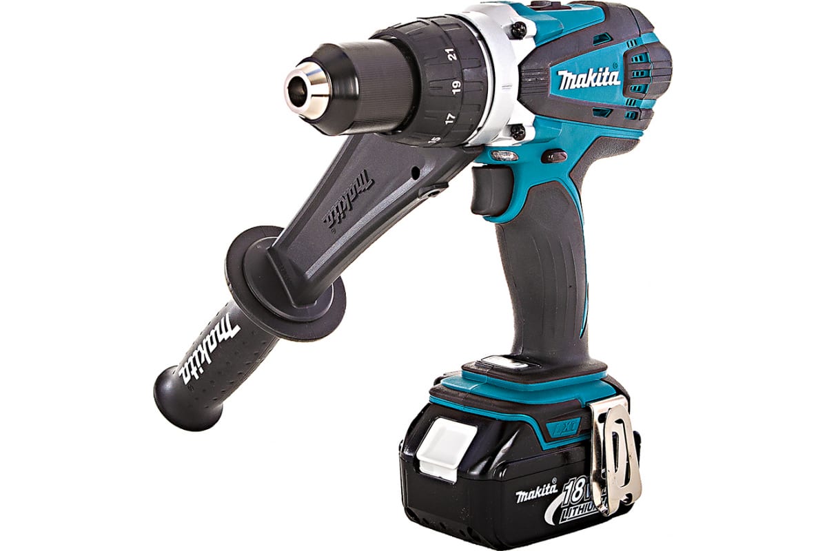 Аккумуляторная дрель-шуруповерт Makita DDF458RFE