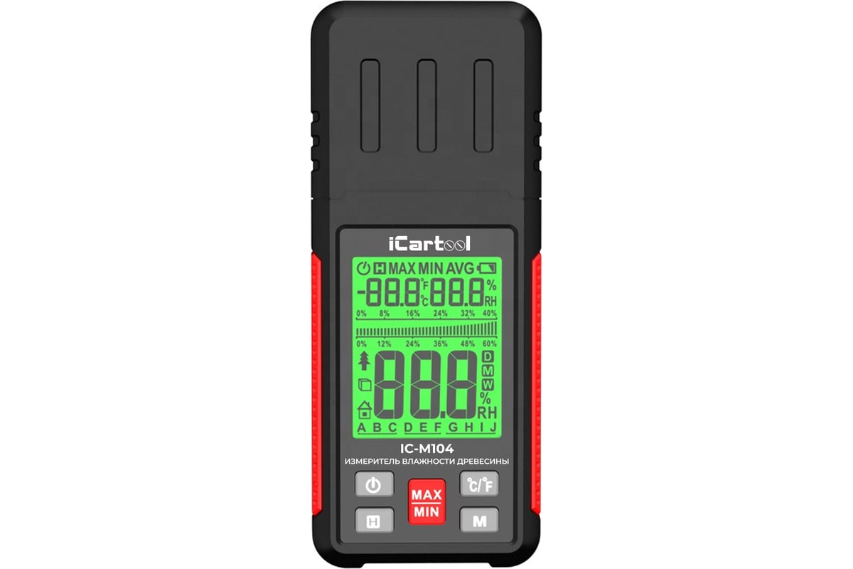 Электронный измеритель влажности древесины iCartool гигрометр IC-M104