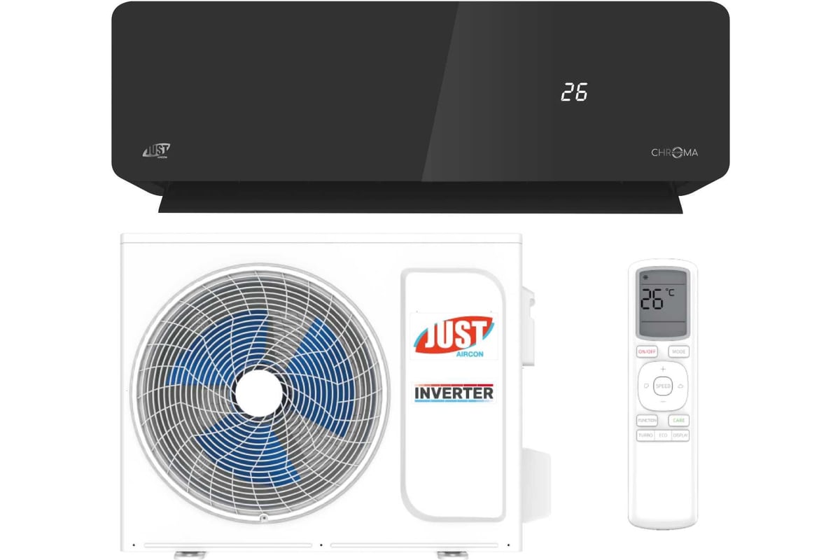 Сплит-система JUST Aircon JAC-10HPSIA/CAC+JACO-10HPSIA/CAU 4640277100315/4640277101572