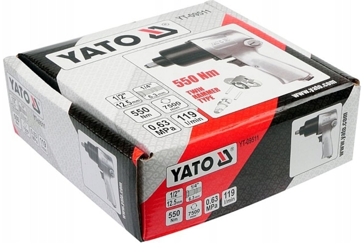 Ударный пневмогайковерт Yato YT-09511