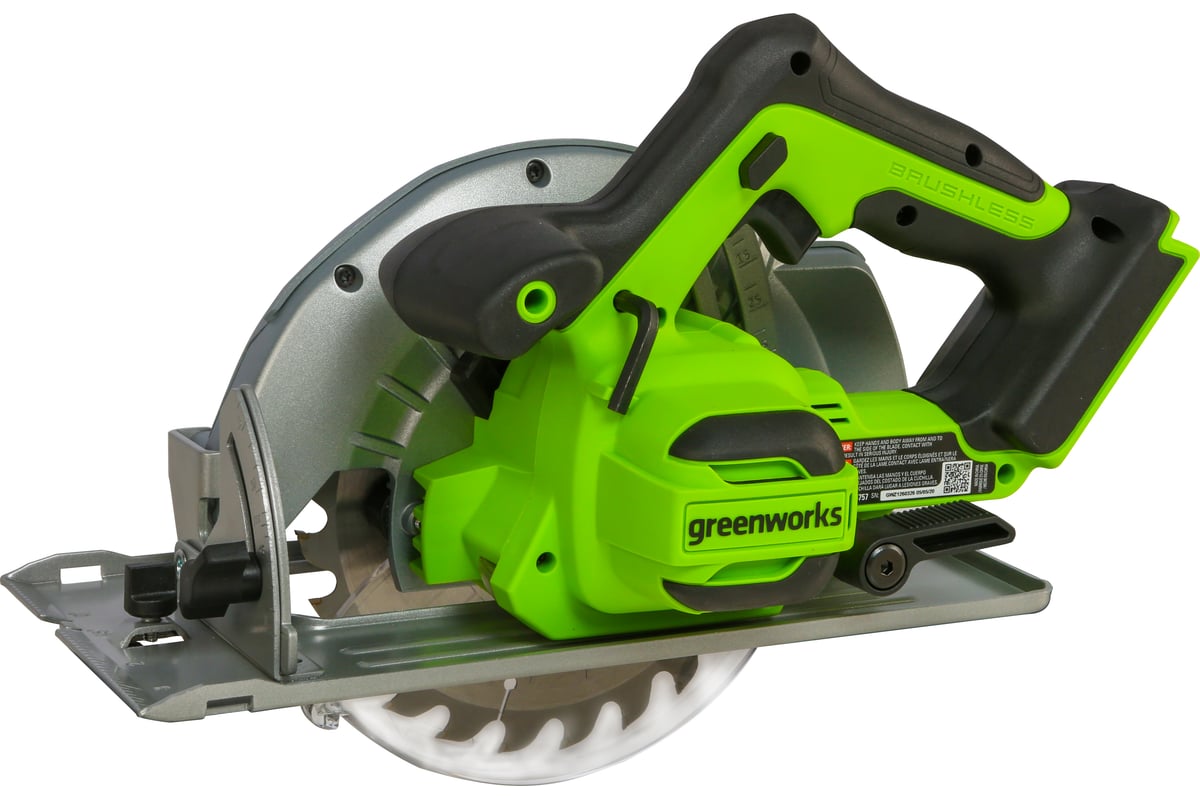 Аккумуляторная циркулярная пила GreenWorks GD24CS 1500907