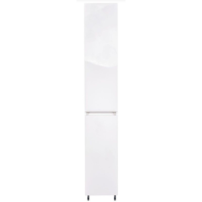 Шкаф пенал Style Line Даллас Люкс Plus 30 см с б/к, белый глянец СС-00000452