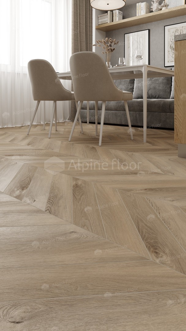 Виниловый ламинат Alpine Floor Chevron Alpine LVT Дуб Синистра 555x127x2.5 мм, ECO 20-6B