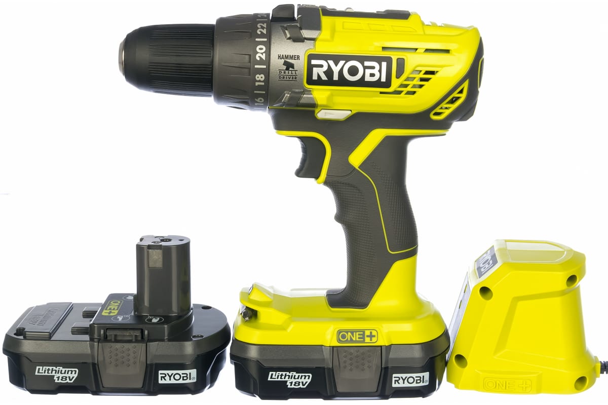 Ударная дрель-шуруповерт Ryobi ONE+ R18PD3-213G 5133003696