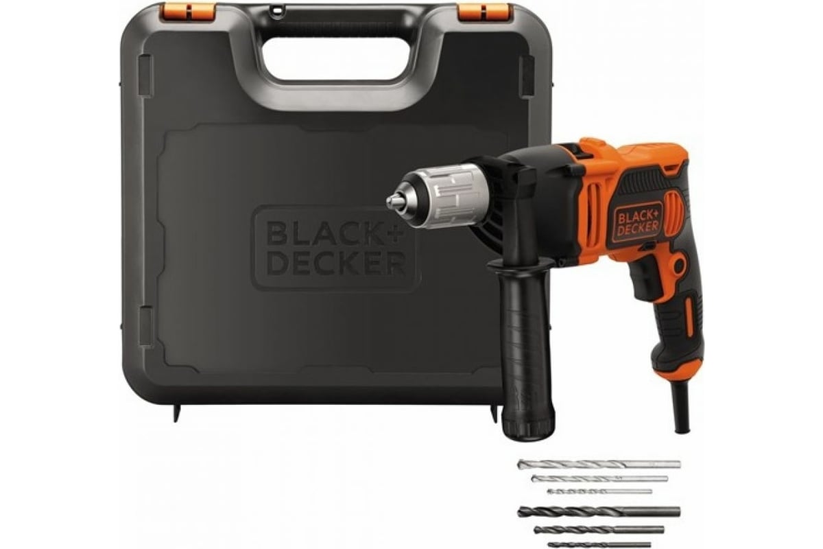 Электронная ударная дрель Black&Decker Omega BEH850K-QS