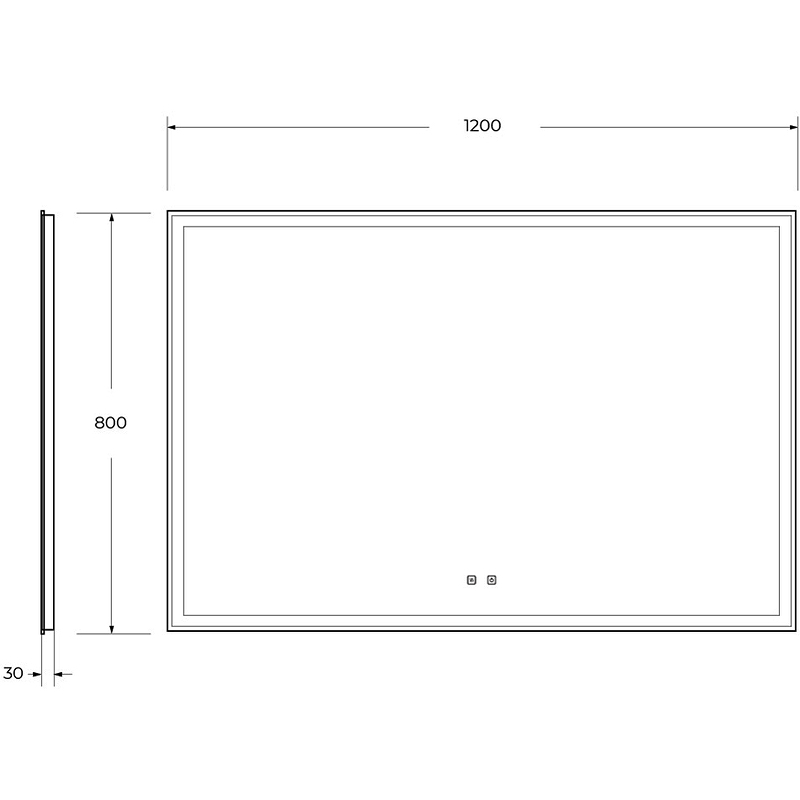 Зеркало BelBagno SPC-GRT-1200-800-LED-TCH-SND 120x80 см с голос. управлением, антипар