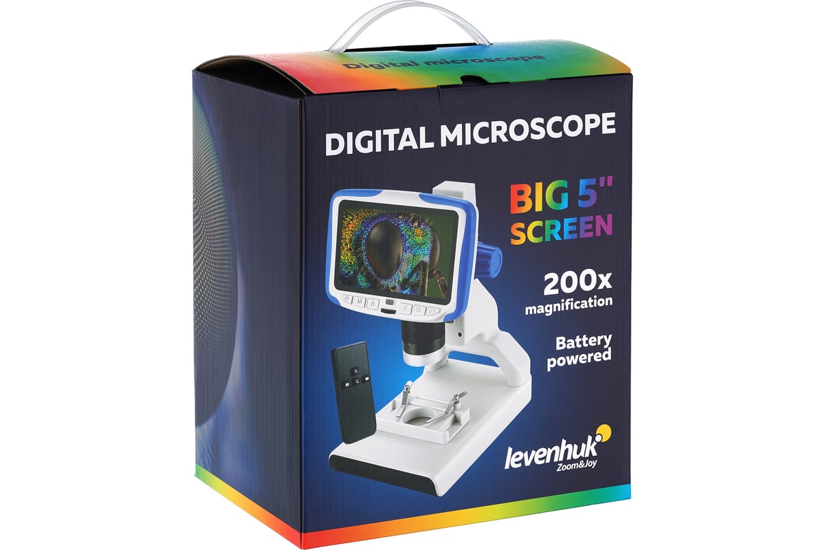 Цифровой микроскоп Levenhuk Rainbow DM500 LCD 76826