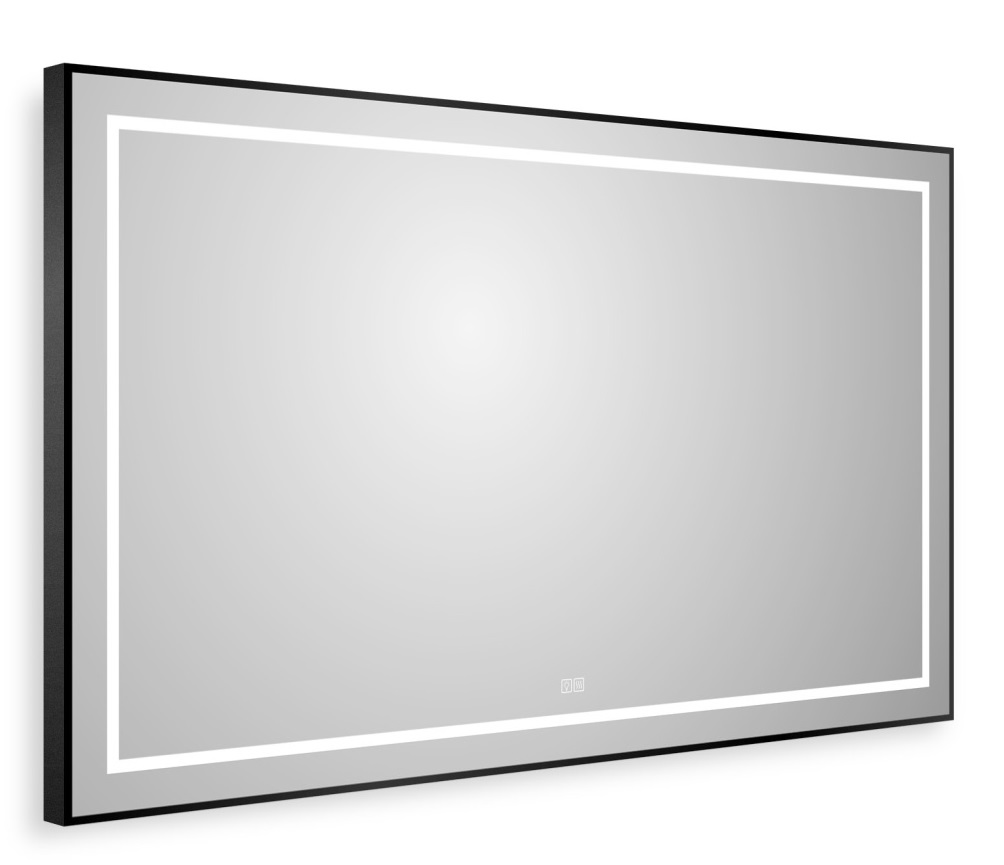 Зеркало BelBagno SPC-KRAFT-1400-800-LED-TCH-WARM-NERO 140x80 см антипар, черный