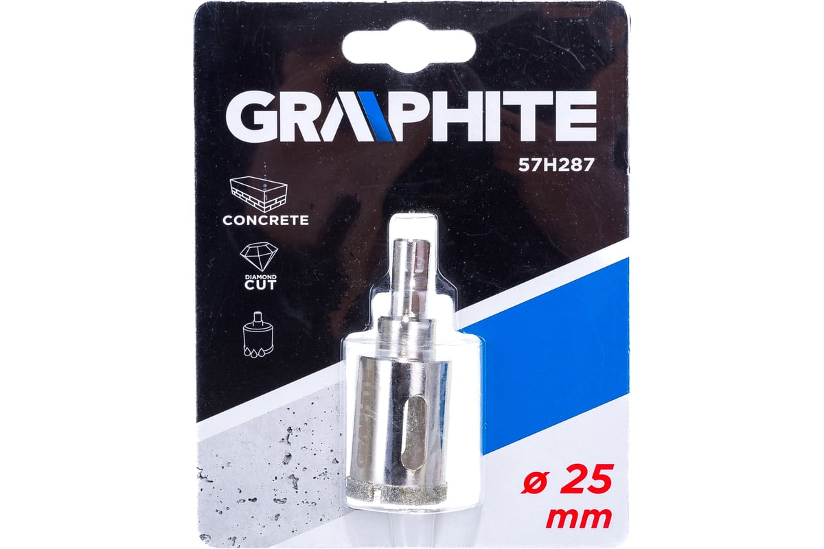 Сверло по керамической плитке 25 мм Graphite 57H287