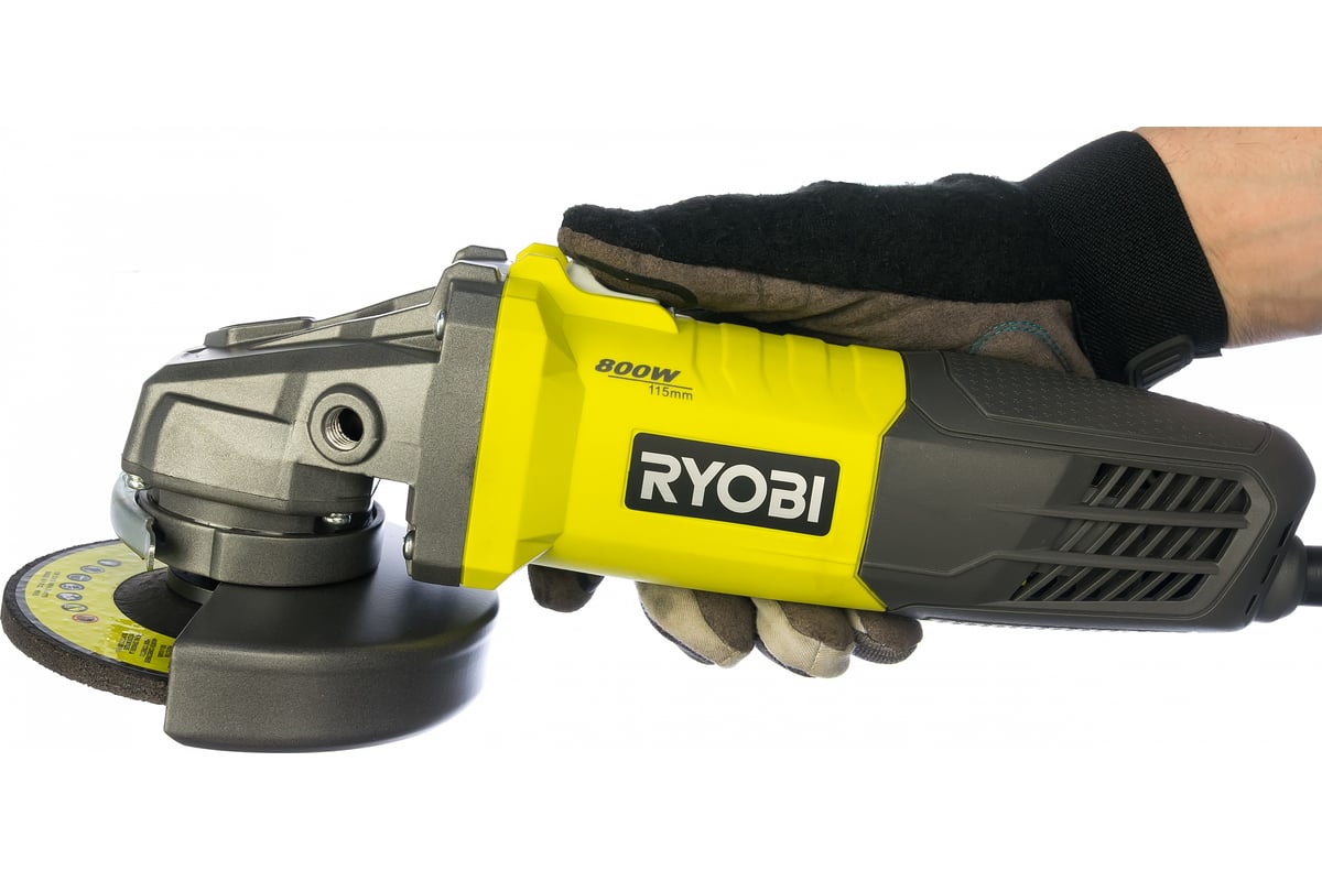 Угловая шлифмашина Ryobi RAG800-115G 5133002518